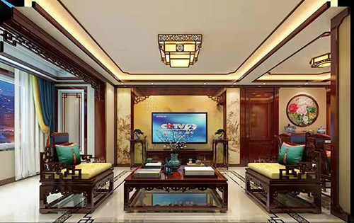 绛县住宅新中式风格装修，尽显奢华品味